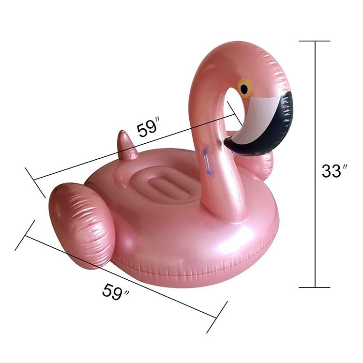 Summer Giant Inflatable Flamingo Pool Float White Swan Lifebuoy Lounge Island Toy Raft - 3