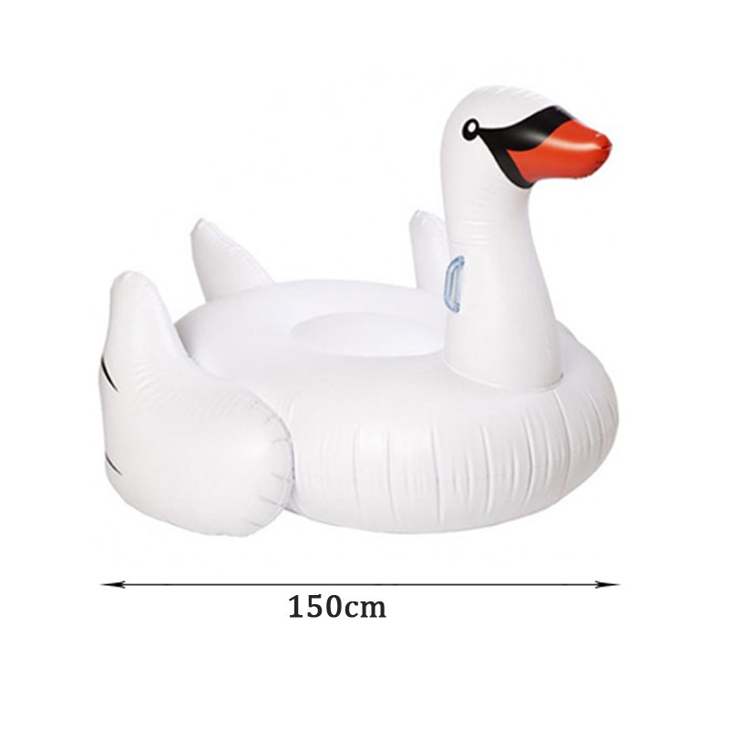 Summer Fun Giant Inflatable Flamingo White Swan Pool Float Lounge Raft Toy Rideon Lifebuoy - 2