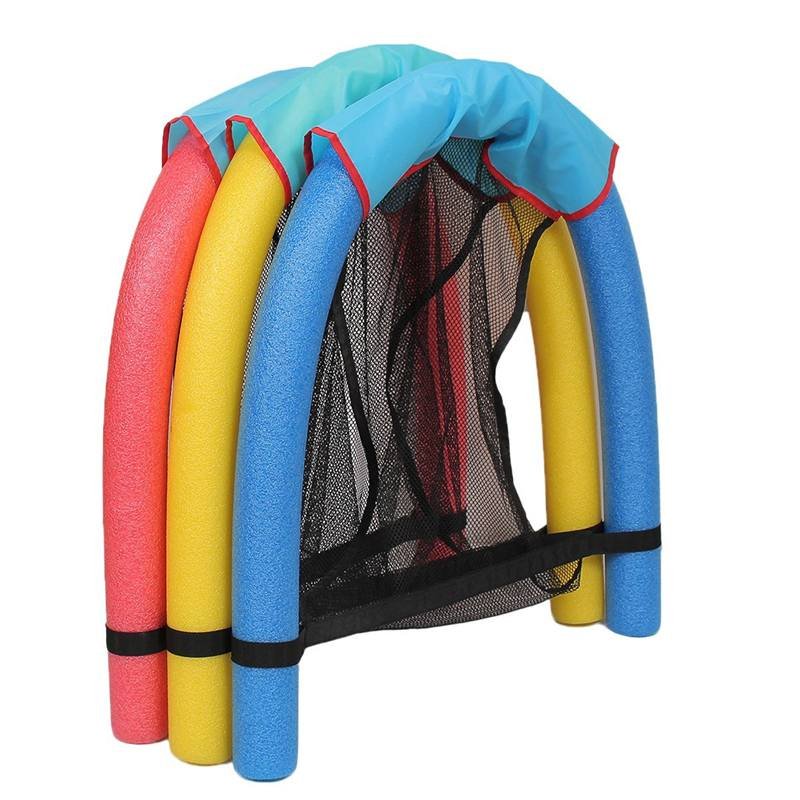 Kids Inflatable Swimming Pool Float Chair Relaxing Foam Noodle Sling Mesh Seat Mat For Pool Parties - 14