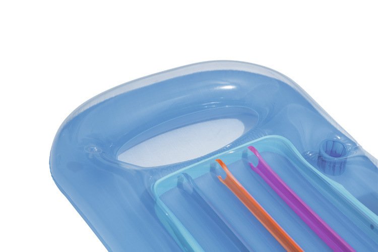 Inflatable 157x89cm Pool Float Lounger Beach Air Mattress Water Sports Party Floating Sleeping Bed For Swimming - 8