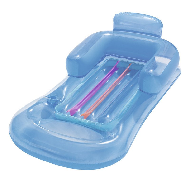 Inflatable 157x89cm Pool Float Lounger Beach Air Mattress Water Sports Party Floating Sleeping Bed For Swimming - 11