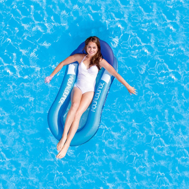 Inflatable Pool Lounge Chair Floating Air Mattress Swim Beach Float Water Sports Relaxation Bed - 2