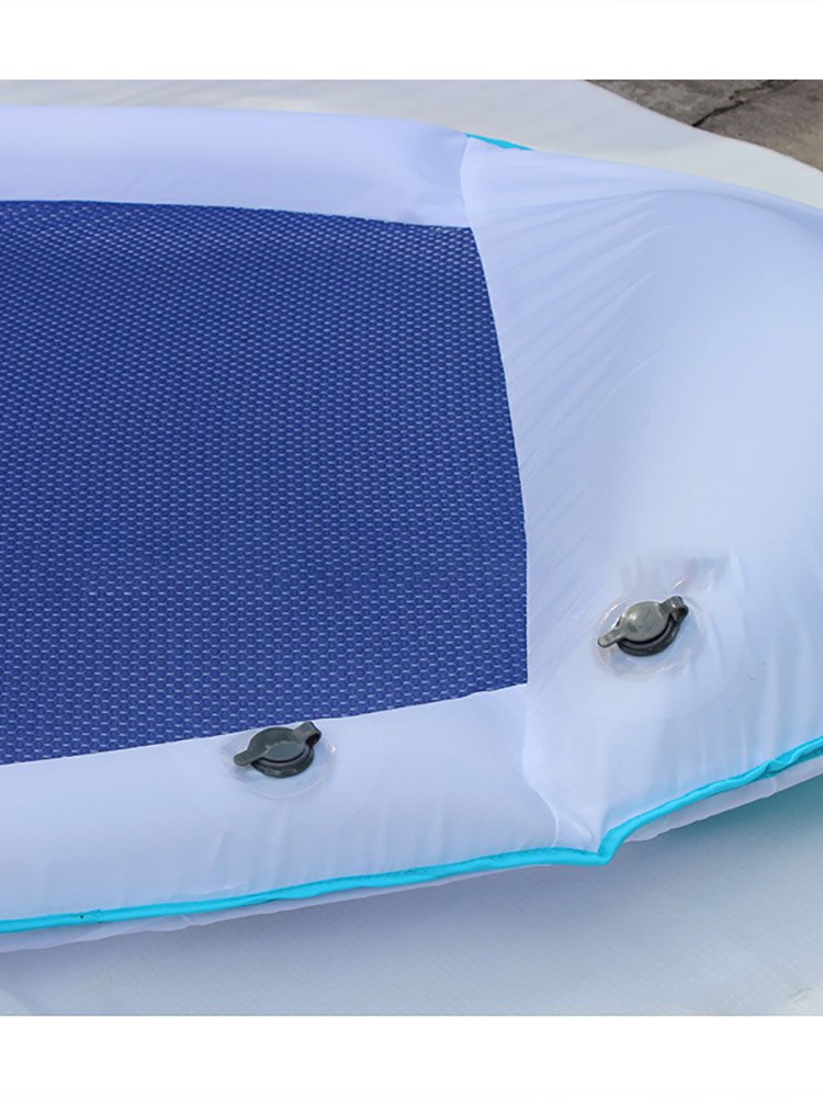 Deluxe Inflatable Floating Hammock Foldable Pvc Air Mattress Swimming Pool Lounger Beach Bed Water Toy Ring - 8