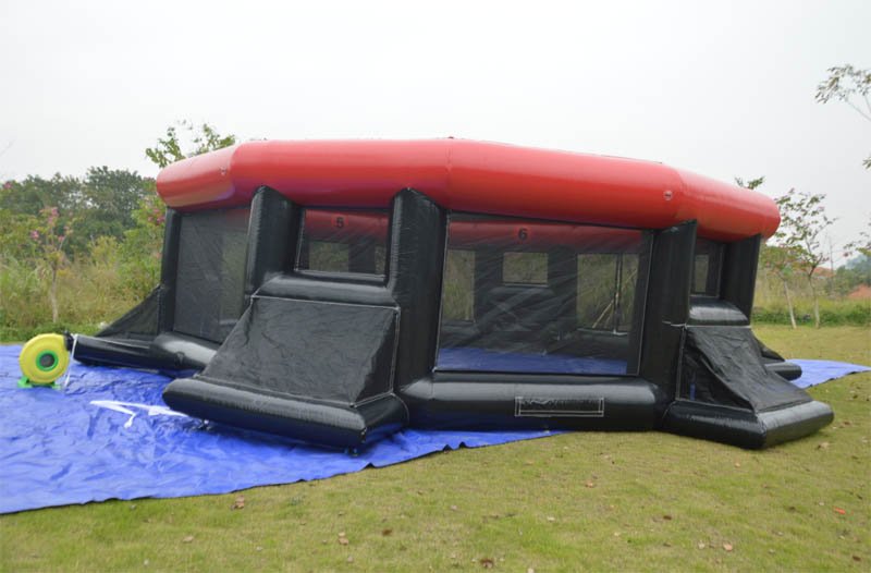 Inflatable Footballsoccer Field With Goalposts Ideal For Team Matches Includes Air Blower - 2