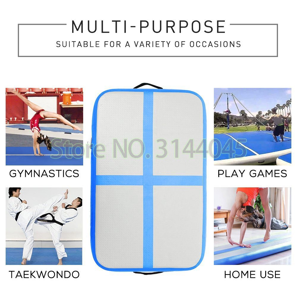 Inflatable Gymnastics Airtrack Mat For Home Use Tumbling Yoga Cheerleading Training Trampoline Track 1mx06m Size - 1 Inflatable Gymnastics Airtrack Mat For Home Use Tumbling Yoga Cheerleading Training Trampoline Track 1mx06m Size - 1