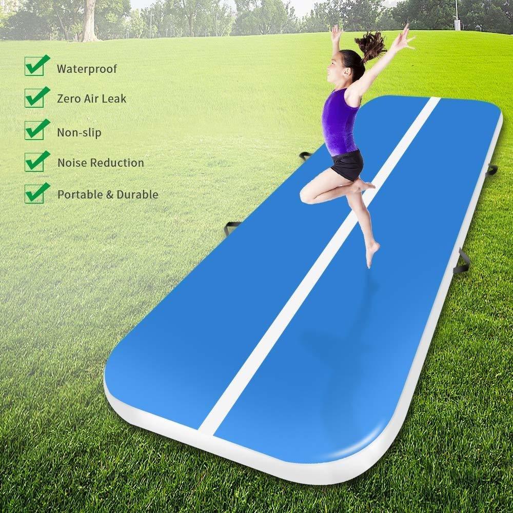 5x1x02m Inflatable Airtrack Gymnastics Tumbling Mat Home Training Trampoline With Pump For Cheerleading Beach Use - 6