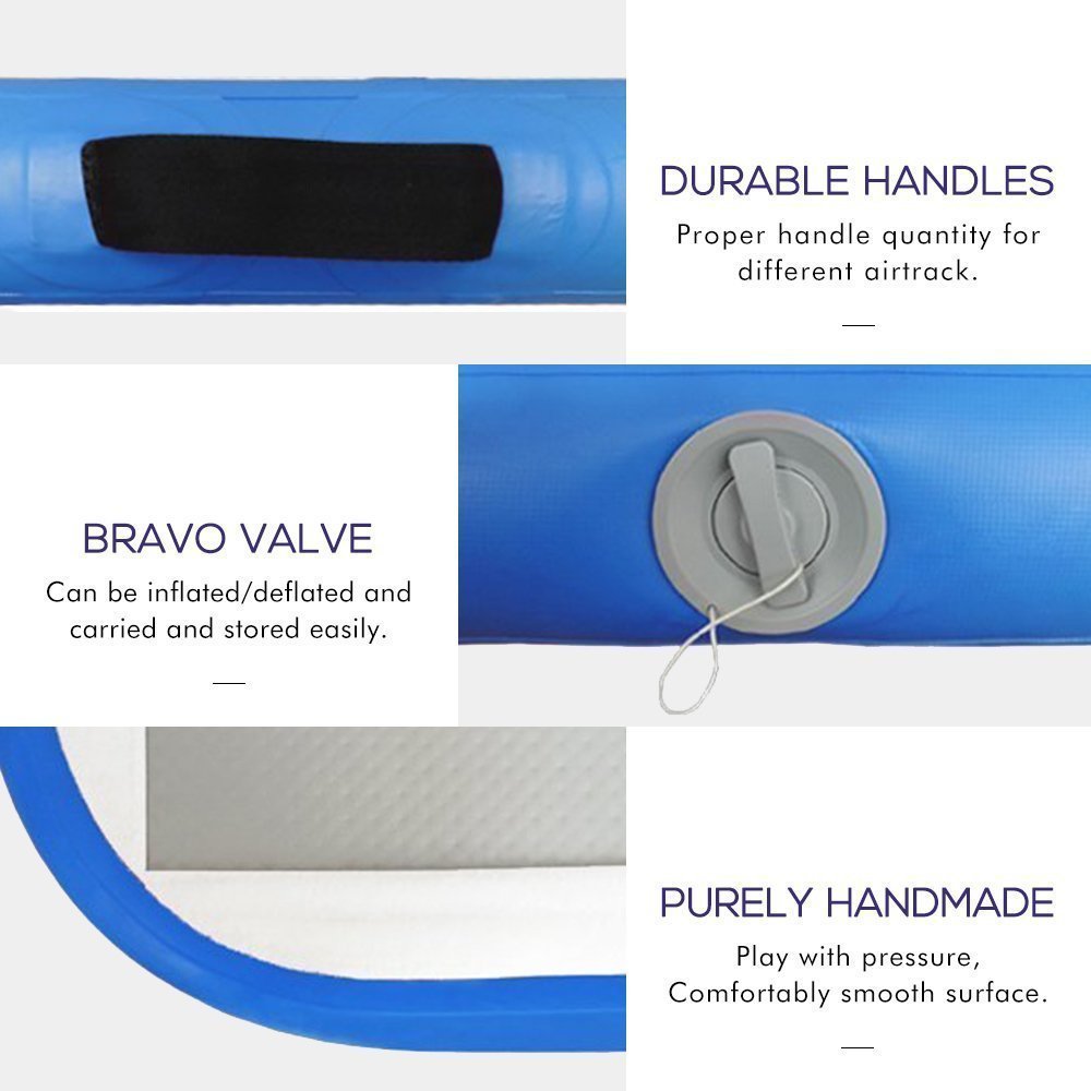 5x1x02m Inflatable Airtrack Gymnastics Tumbling Mat Home Training Trampoline With Pump For Cheerleading Beach Use - 10