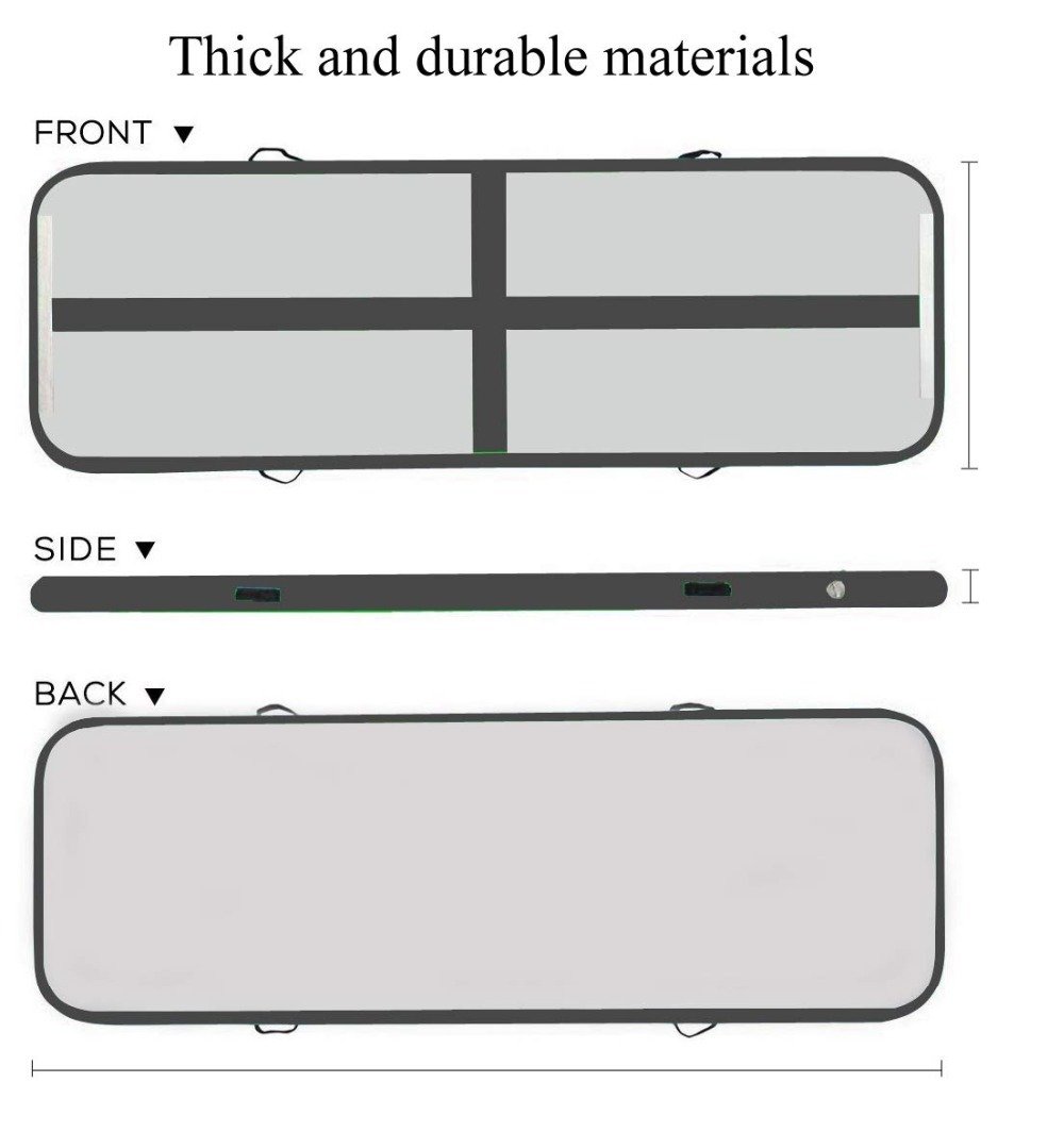 Inflatable Gymnastics Airtrack Tumble Mat 3m4m5m With Pump For Home Training Cheerleading Beach Use - 4 Inflatable Gymnastics Airtrack Tumble Mat 3m4m5m With Pump For Home Training Cheerleading Beach Use - 4