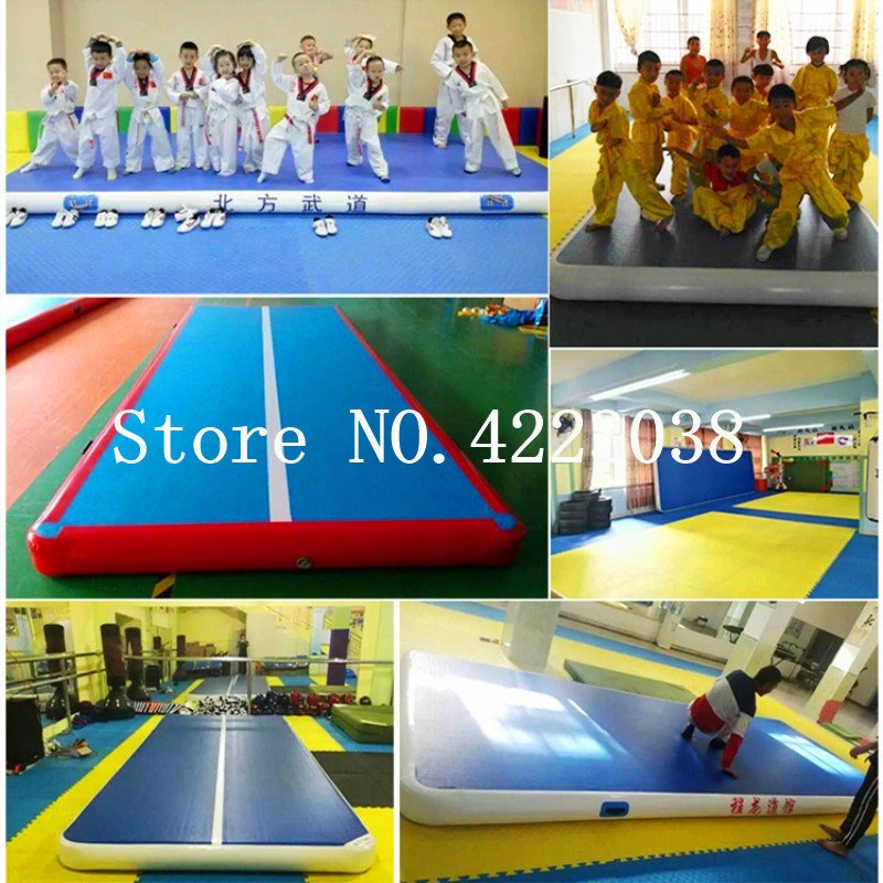 Quality Inflatable Gymnastics Airtrack 13m Tumbling Air Track Mat Home Training Trampoline With Electric Pump For Cheerleading - 11 Quality Inflatable Gymnastics Airtrack 13m Tumbling Air Track Mat Home Training Trampoline With Electric Pump For Cheerleading - 11