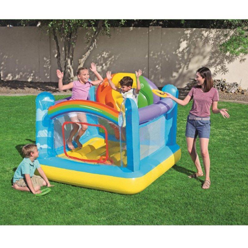 Indoor Inflatable Hotair Balloon Castle Trampoline Thickened Childrens Playground Fun Sea Ball Pool G2197 - 2