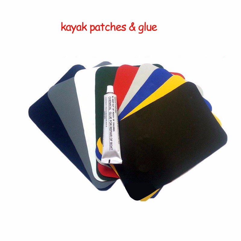 Inflatable Kayak Repair Kit Waterproof Pvc Patch For Boat Dinghy Rib Canoe 20x13cm Available In 9 Colors - 2
