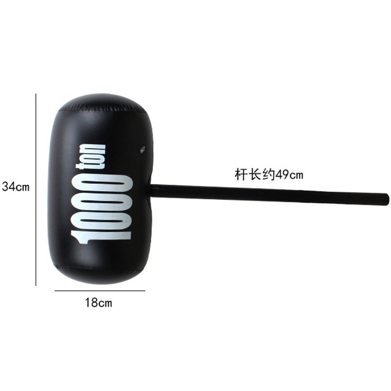 Black Inflatable Lifting Jack Hammer Toy Ideal For Kids Handeye Coordination Training Parentchild Interaction - 2