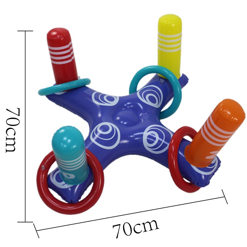 Family Fun Inflatable Ring Toss Game Set For Pool Parties Kids Outdoor Summer Swimming Toys - 4