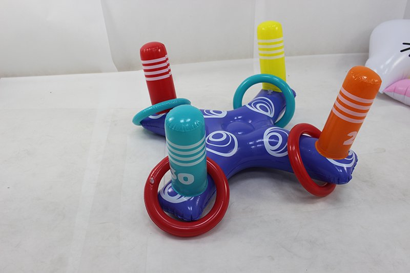 Family Fun Inflatable Ring Toss Game Set For Pool Parties Kids Outdoor Summer Swimming Toys - 6