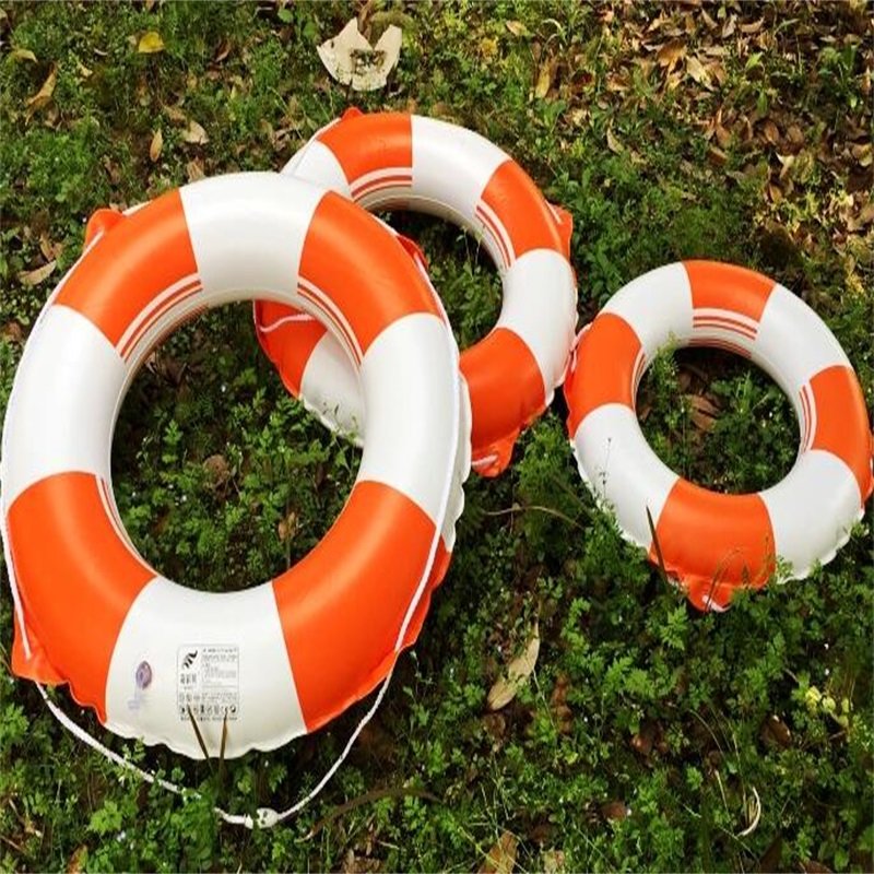 Pvc Inflatable Swim Ring Floating Life Buoy With Rope Armpit Swimming Lap Circle For Safety - 3
