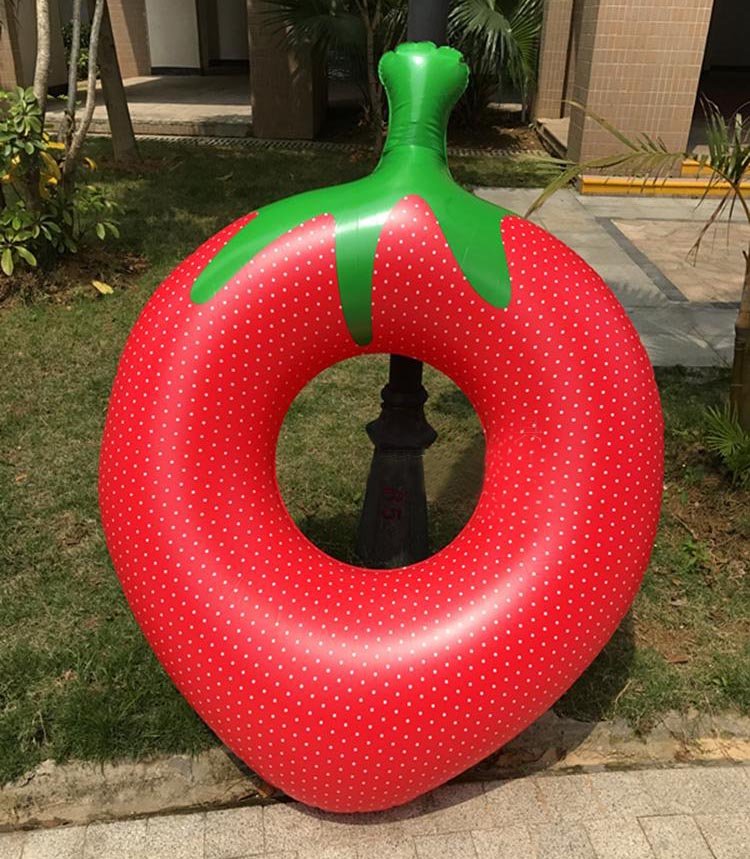 Adult Inflatable Strawberry Swimming Ring Party Water Mattress Beach Bed Pool Float Water Fun Island Toy - 8 Adult Inflatable Strawberry Swimming Ring Party Water Mattress Beach Bed Pool Float Water Fun Island Toy - 8