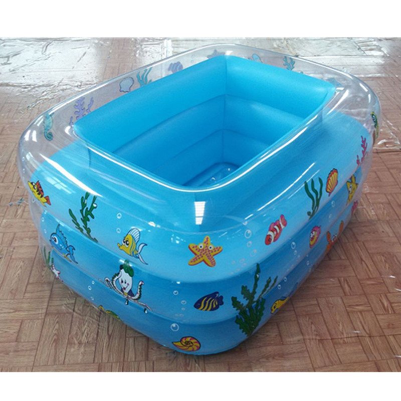 Threelayer Inflatable Rectangle Swimming Pool Durable Home Paddling Pool Kids Bathing Tub Child Play Toy G2009 - 2
