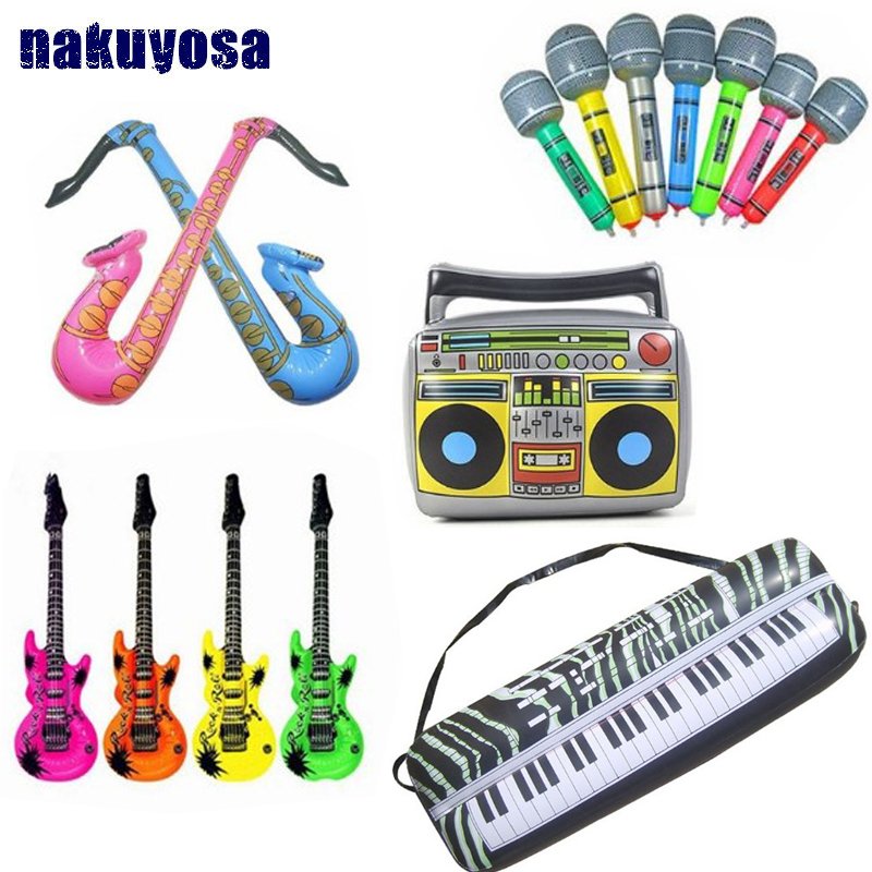 Kids Spacethemed Inflatable Red Rocket Toy Astronaut Spaceship Party Decoration 103x28cm Birthday Fun - 3