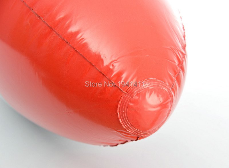 Kids Spacethemed Inflatable Red Rocket Toy Astronaut Spaceship Party Decoration 103x28cm Birthday Fun - 31