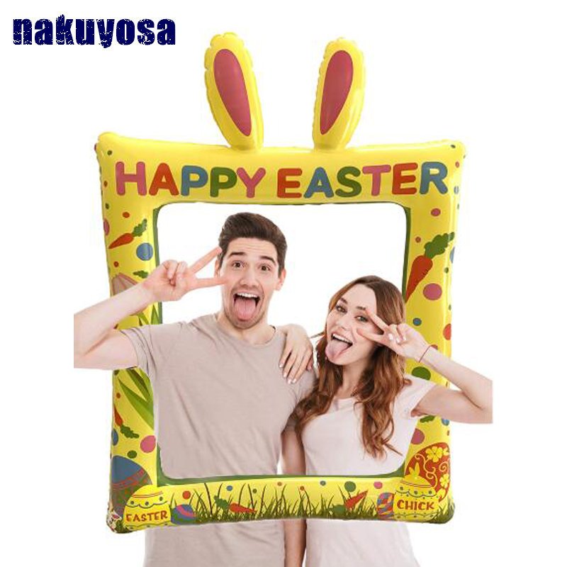 Kids Spacethemed Inflatable Red Rocket Toy Astronaut Spaceship Party Decoration 103x28cm Birthday Fun - 1