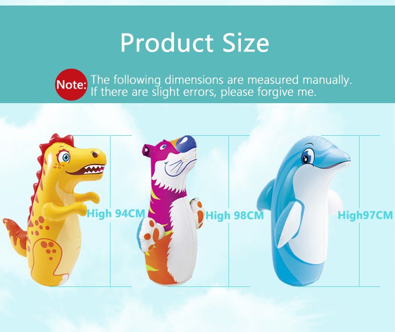 Large Inflatable Educational Tumbler Toy For Toddlers 05 Years Animalthemed Developmental Play - 4 Large Inflatable Educational Tumbler Toy For Toddlers 05 Years Animalthemed Developmental Play - 4