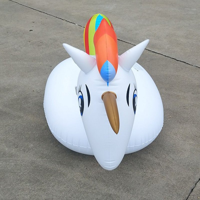 Large 200cm Inflatable Unicorn Pool Float Rainbow Pegasus Water Toy Fun Swimming Ring For Kids And Adults - 8