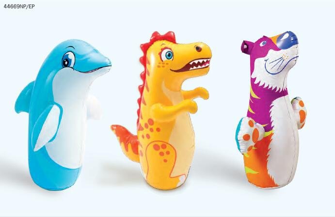 Intex Large Inflatable Water Animal Tumbler Toy For Kids Durable Outdoor Play Equipment - 2