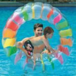 Kids Colorful Inflatable Water Wheel Roller Float 36inch Giant Roll Ball For Boys And Girls Swimming Pool Toys Grass Plaything - 4