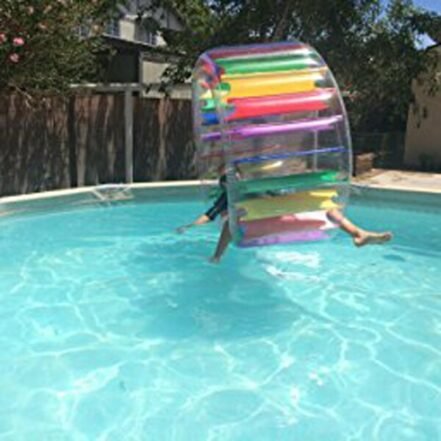 Kids Giant 36inch Inflatable Water Wheel Pool Toy Colorful Roller Float ...