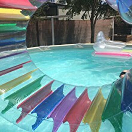 Kids Giant 36inch Inflatable Water Wheel Pool Toy Colorful Roller Float ...