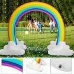 Kids Inflatable Water Sprinkler Rainbow Child Play Fun Garden Beach Outdoor Toy 230 X 170cm Environmental Pvc Material Safe - 3