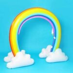 Kids Inflatable Water Sprinkler Rainbow Child Play Fun Garden Beach Outdoor Toy Environmental Safe Pvc Material 230x170cm - 3