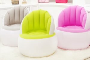 Kids Inflatable Chair Children Baby Soft Sofa Living Room Bedroom Indoor Safe Portable Parent Adult C125