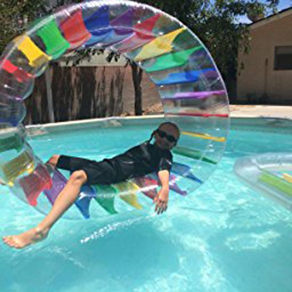 Giant 36inch Kids Inflatable Water Wheel Roller Float Colorful Swimming Pool Grass Toy For Boys And Girls - 4 Giant 36inch Kids Inflatable Water Wheel Roller Float Colorful Swimming Pool Grass Toy For Boys And Girls - 4