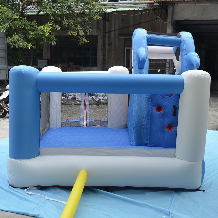 Childrens Inflatable Shark Bounce House With Water Slide Jumping Castle Blower And Pool - 6 Childrens Inflatable Shark Bounce House With Water Slide Jumping Castle Blower And Pool - 6
