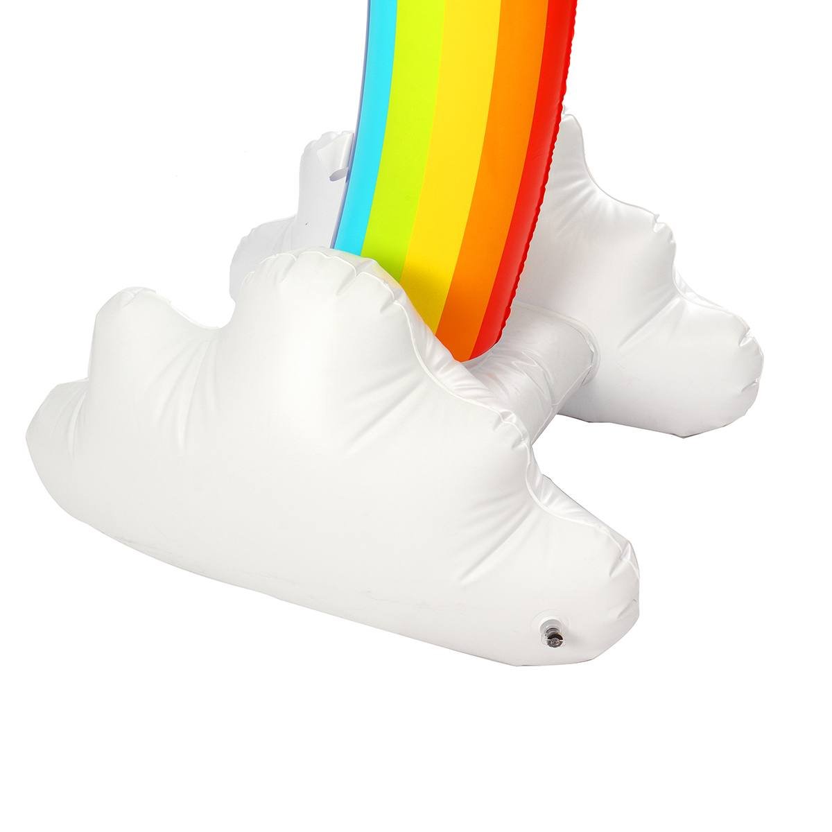 230x170cm Kids Rainbow Inflatable Water Sprinkler Toy Safe Pvc Fun Outdoor Beach Garden Play Activity - 4