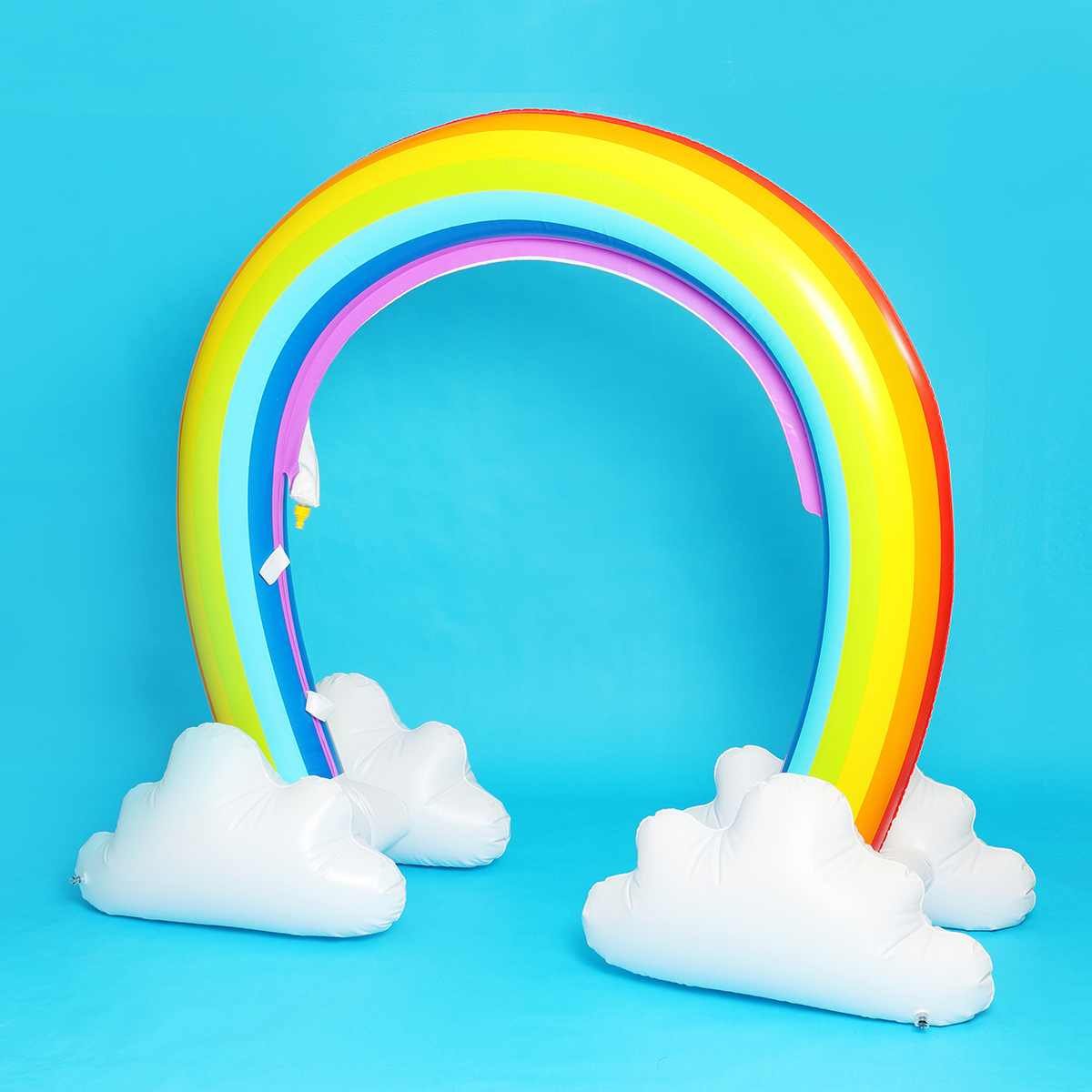 Kids Rainbow Inflatable Water Sprinkler 230x170cm Fun Outdoor Beach Garden Toy Safe Environmentally Friendly Pvc Material - 4 Kids Rainbow Inflatable Water Sprinkler 230x170cm Fun Outdoor Beach Garden Toy Safe Environmentally Friendly Pvc Material - 4
