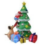 Led Air Inflatable Santa Claus Snowman Elk Outdoor Garden Airblown Year Christmas Decoration Gift For Kids Children Toys - 4