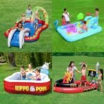 Large Inflatable Pool Toy Big Swimming For Kids Game Home Pvc Water Slide Child Outdoor Summer Fun Bouncer House - 2