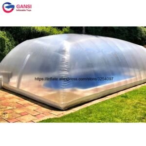 Large Inflatable Clear Dome Tent Waterproof Transparent Pool Cover - 2