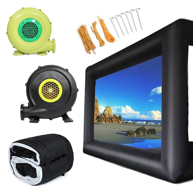Large Outdoor Inflatable Movie Screen With 169 Aspect Ratio Home Cinema Projection Includes Highpowered Blower - 4