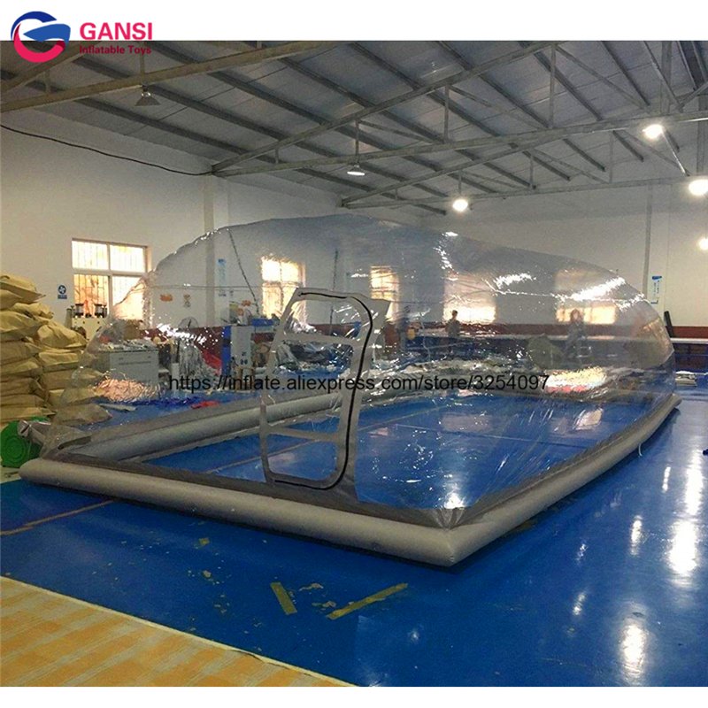 Large Inflatable Dome Tent Waterproof Transparent Ideal Pool Cover Outdoor Event Shelter - 6