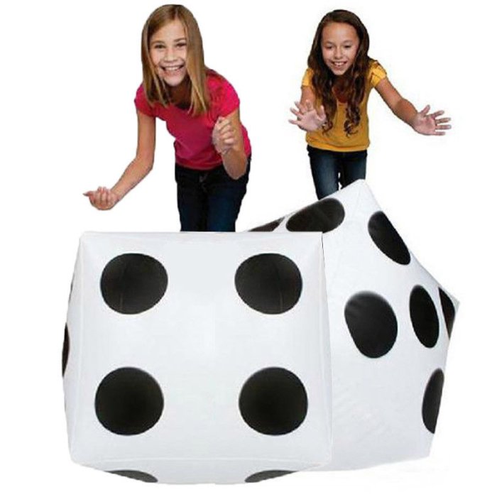 Large Inflatable Dice For Party Games Giant Rolling Toss Toy Fun Outdoor Activity Nsv775 - 3