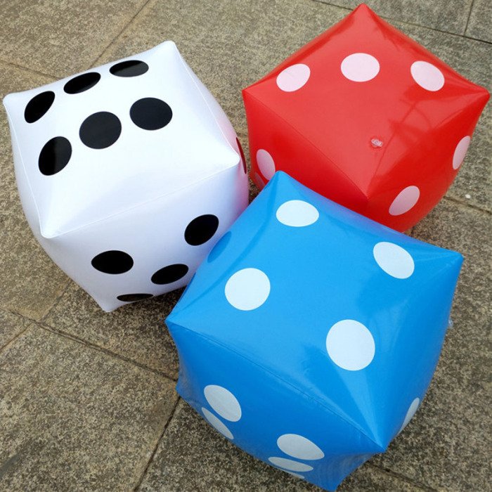 Large Inflatable Dice For Party Games Giant Rolling Toss Toy Fun Outdoor Activity Nsv775 - 1