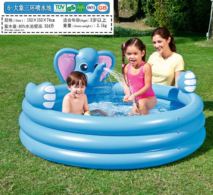 Large Outdoor Inflatable Water Slide Pool Toy For Kids Summer Fun Bouncer House Durable Pvc Home Game - 7