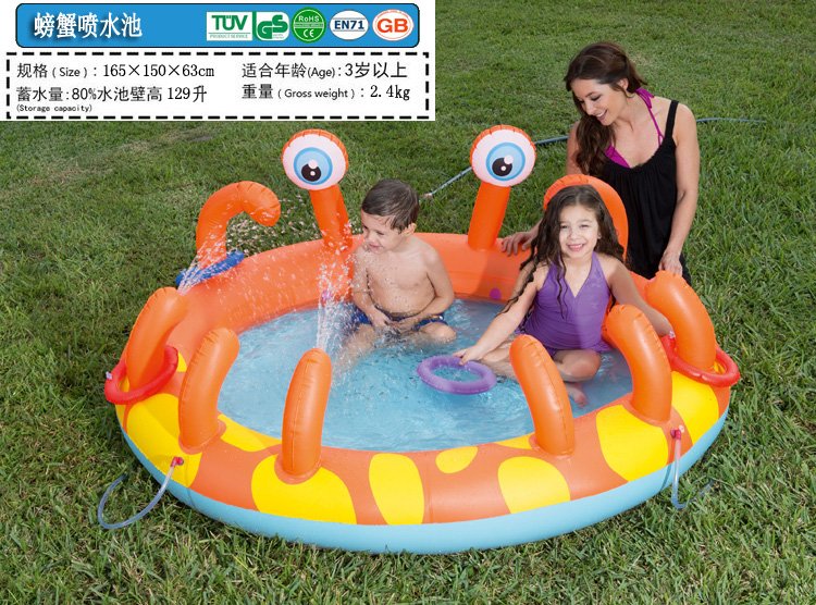 Large Outdoor Inflatable Water Slide Pool Toy For Kids Summer Fun Bouncer House Durable Pvc Home Game - 14