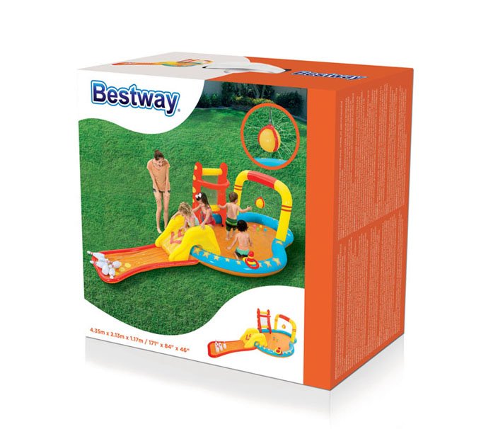 Large Outdoor Inflatable Water Slide Pool Toy For Kids Summer Fun Bouncer House Durable Pvc Home Game - 37