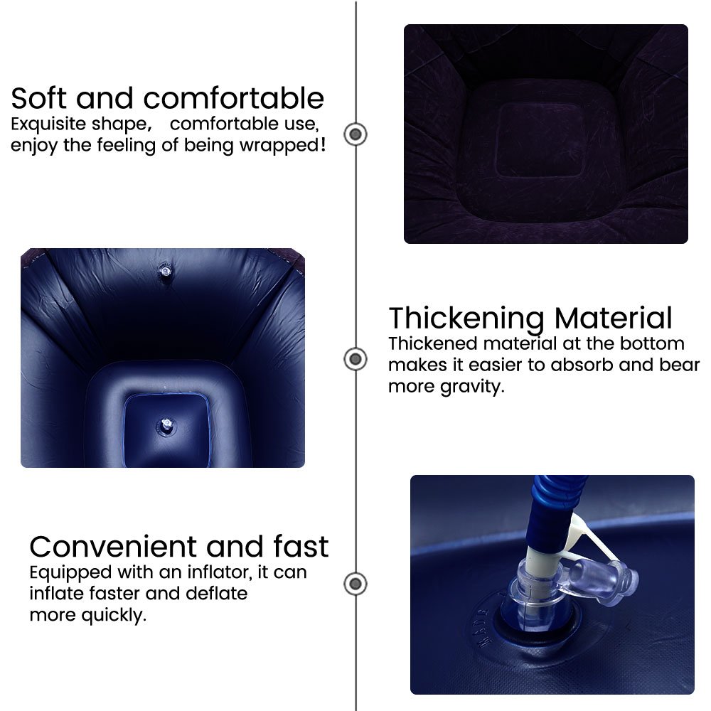 Extra Large Inflatable Sofa Chair Pvc Lounger Bean Bag Couch Comfortable Tatami Pouf Puff Seat For Living Room - 4