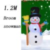 1.2m Broom Snowman