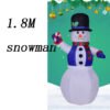 1.8m Snowman
